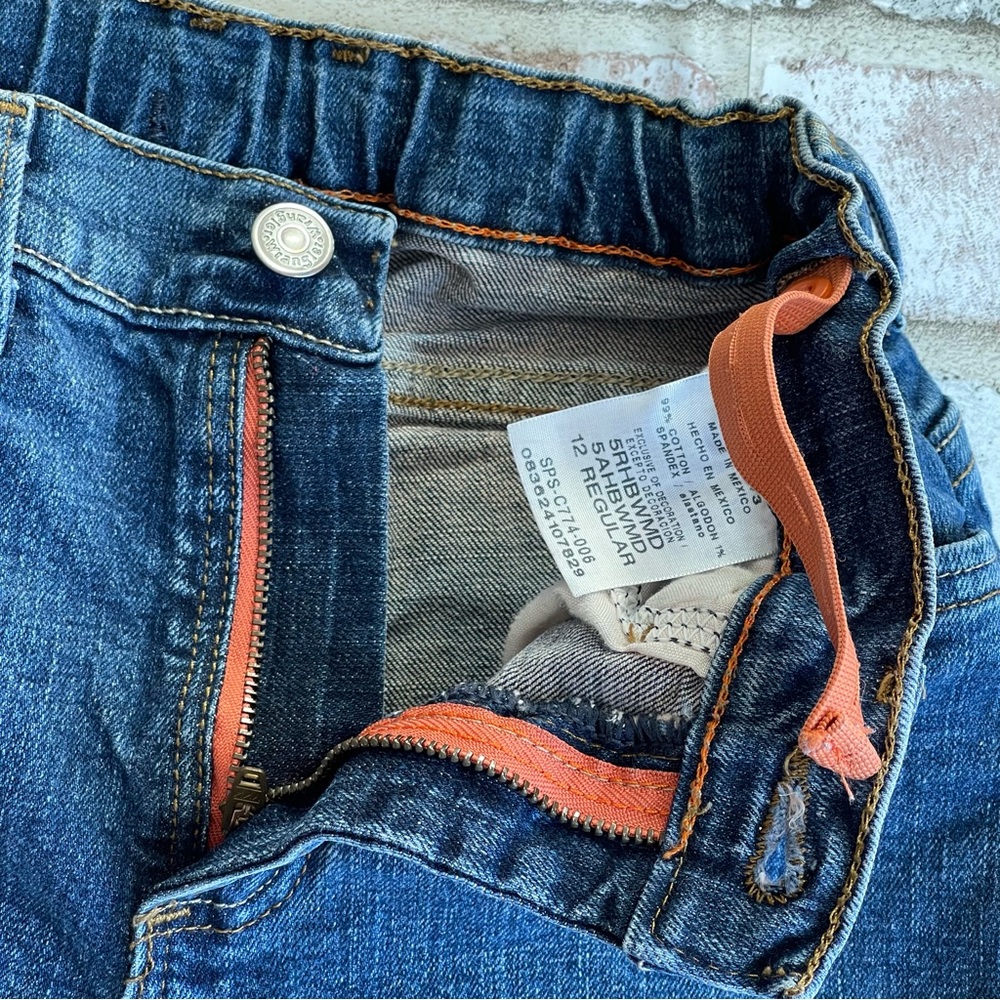 Wrangler Jeans Boys Size 12 Regular | Adjustable Waistband | Medium Wash - Picture 5 of 10